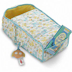 Dolls Play Set Portable‎ Carrier with Crinkle Toy  Nursery Rhyme Book